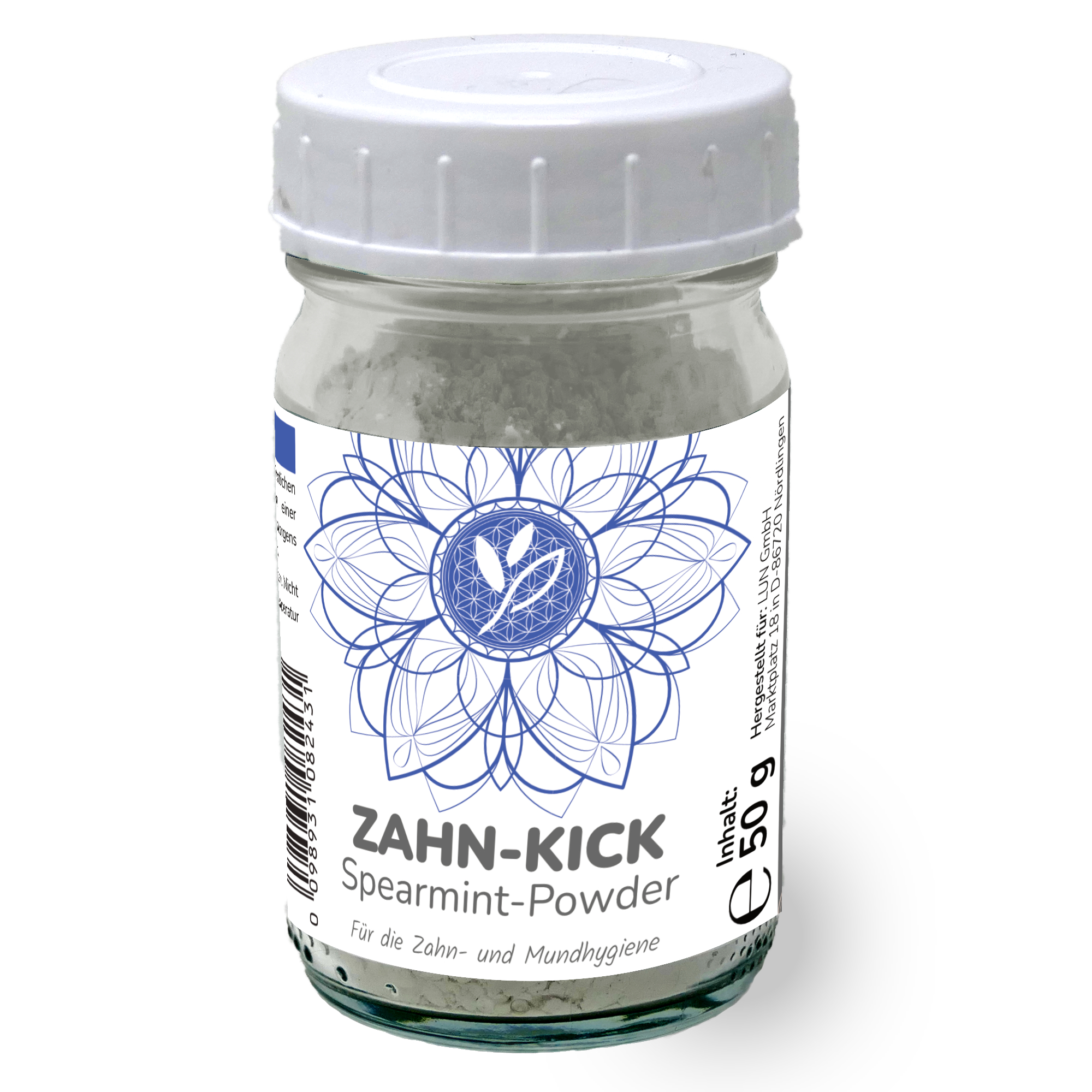 NATURKICK ZahnKick Intensiv Sparemint Powder Zahncremeersatz 50g